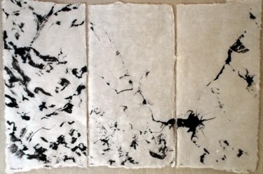 Malerei mit dem Titel "Triptyque" von Jean Cabane, Original-Kunstwerk