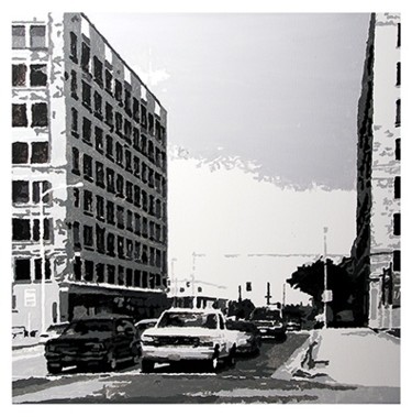 Schilderij getiteld "West" door Steve Haes, Origineel Kunstwerk