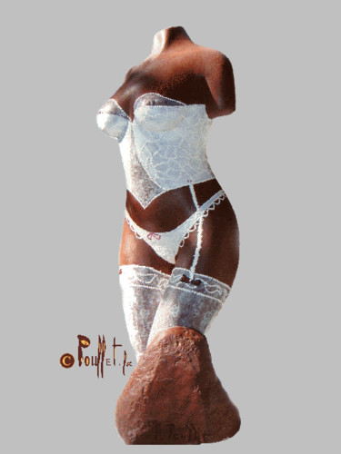 제목이 "Nu  lingerie blanch…"인 미술작품 Pouffet로, 원작