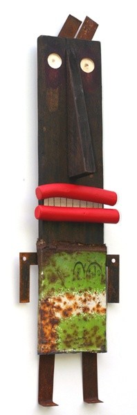 Sculpture intitulée "pygmée" par Denis Bonnes, Œuvre d'art originale, Bois