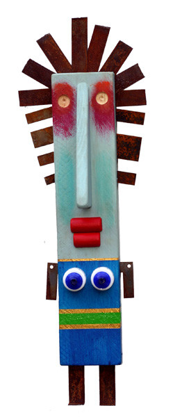 Sculpture intitulée "Lulue" par Denis Bonnes, Œuvre d'art originale, Bois