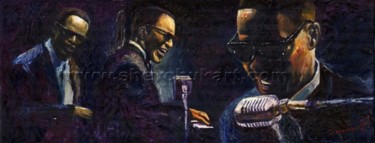 Ray Charles – The Soul of Music 绘画 标题为“Ray Charles – The S…” 由Yuriy Shevchuk, 原创艺术品, 油