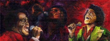 James Brown – The Godfather of Soul Pintura titulada "James Brown – The G…" por Yuriy Shevchuk, Obra de arte original, Oleo