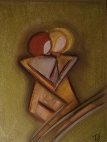 Pintura intitulada ""Unidos..." ( vendi…" por Maria Teresa Duarte, Obras de arte originais, Pastel