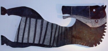 Sculpture intitulée "CABALLO BIZARRO" par Arturo Morin, Œuvre d'art originale, Techniques mixtes