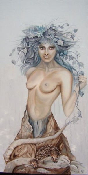 Peinture intitulée "AIBELL" par Alix, Œuvre d'art originale, Huile