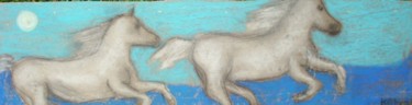 Painting titled "Horses" by Georg Kiehn, Original Artwork