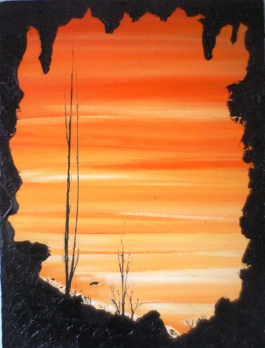 Pintura intitulada "cela2" por Mário Fresco, Obras de arte originais, Óleo
