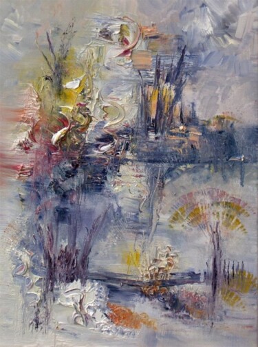 Malerei mit dem Titel "Les libellules" von Muriel Cayet, Original-Kunstwerk