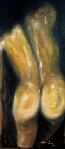 Pintura intitulada "nu" por Mário Fresco, Obras de arte originais, Óleo
