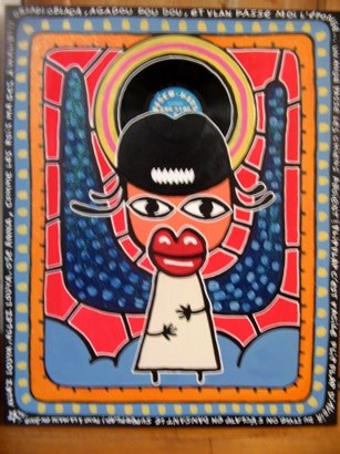 Peinture intitulée "en sainte" par Damien Deltour, Œuvre d'art originale