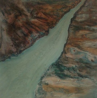 Peinture intitulée "Au fil de..." par M., Œuvre d'art originale