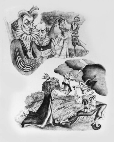 Drawing titled "Иллюстрации к сказк…" by Iulia Gradinar, Original Artwork