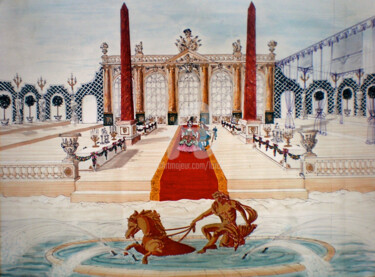 Installation intitulée ""BAL A VERSAILLES"" par Carlo Maiolini, Œuvre d'art originale