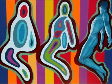 Pintura titulada "Echoman" por Pascal Roy, Obra de arte original, Oleo