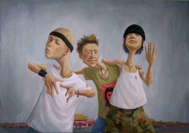 绘画 标题为“Youth NO.1 青春宝典（一）” 由Tao Jia, 原创艺术品