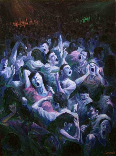Dance is happy NO.2 舞蹈着就会快乐(二) 绘画 标题为“Dance is happy NO.…” 由Tao Jia, 原创艺术品, 油