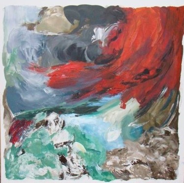 Painting titled "Souffle fort" by Anne-Julie Richard, Original Artwork