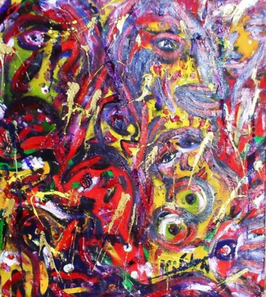 Painting titled "Yin and Yang" by Georg Kiehn, Original Artwork
