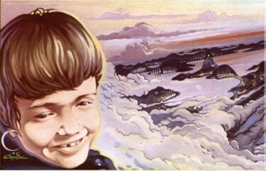 Peinture intitulée "NICOLAS" par Pascal Chanier, Œuvre d'art originale