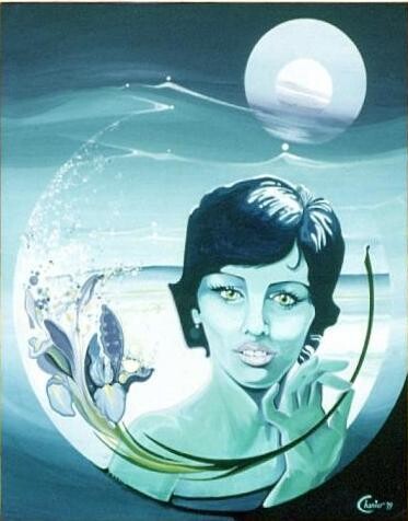 Peinture intitulée "Lucinda" par Pascal Chanier, Œuvre d'art originale