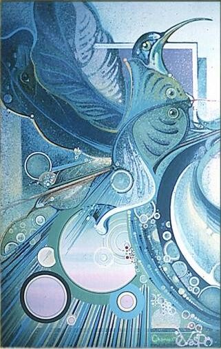 Peinture intitulée "EVASION" par Pascal Chanier, Œuvre d'art originale