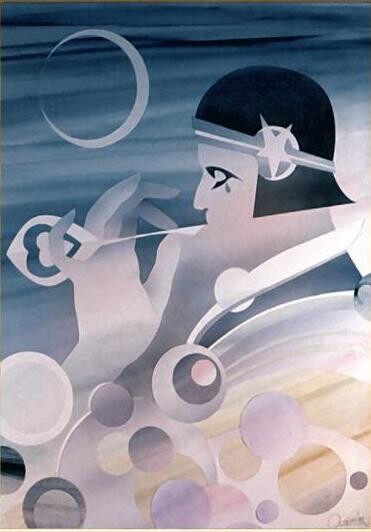Peinture intitulée "COLOMBINE" par Pascal Chanier, Œuvre d'art originale