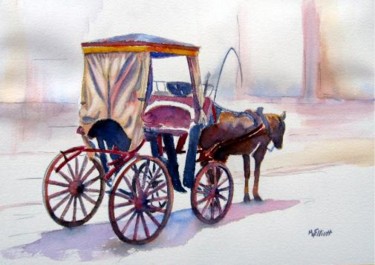 Painting titled "Karrozzin" by Marsha Elliott, Original Artwork
