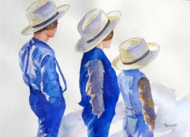 Painting titled "Standing Watch" by Marsha Elliott, Original Artwork