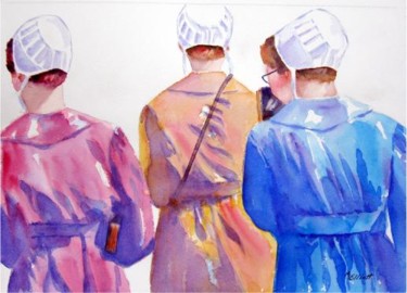 Painting titled "Walking By Faith" by Marsha Elliott, Original Artwork