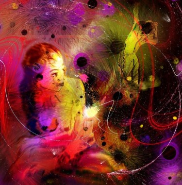 Malerei mit dem Titel "Prisonner of the Pa…" von Miki De Goodaboom, Original-Kunstwerk, Öl