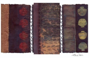 Three Panel Transitional Page Format Digital Arts titled "Three Panel Transit…" by Kerryn Madsen-Pietsch, Original Artwork, Acrylic