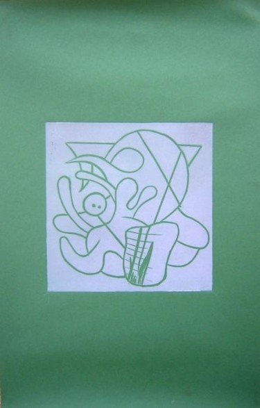 Gravures & estampes intitulée "expérimentation sur…" par Nyko, Œuvre d'art originale