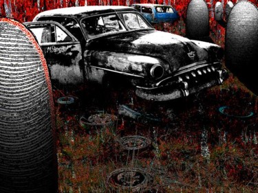Printmaking titled "no more brake marks…" by Andre Van Der Kerkhoff, Original Artwork