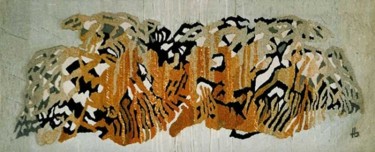 Textile Art titled "Mineral Structure" by Traian Stefan Boicescu, Original Artwork
