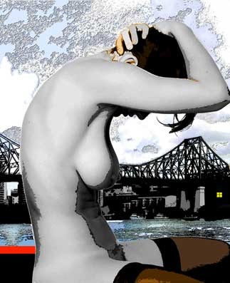 Photography titled "an ingre's pose" by Andre Van Der Kerkhoff, Original Artwork