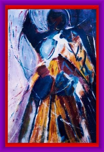 Peinture intitulée "dihya 1reine et gue…" par Abdesslam Amraoui, Œuvre d'art originale, Huile
