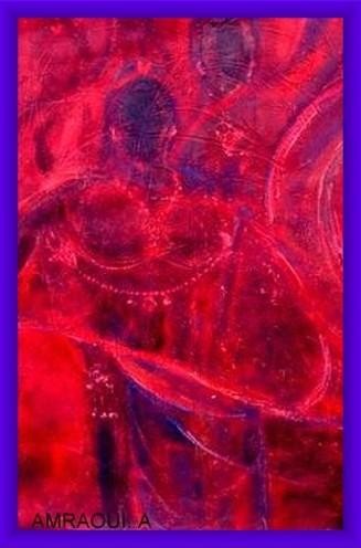 Peinture intitulée "danceuse chaoui" par Abdesslam Amraoui, Œuvre d'art originale, Huile