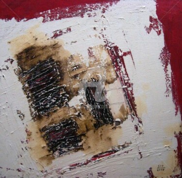 Painting titled "Crowd of Three" by Sio Montera, Original Artwork, Oil