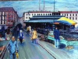 Peinture intitulée "Marche de Bayonne" par Jean Parraud, Œuvre d'art originale, Acrylique