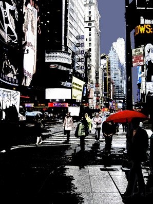Photography titled "waiting on broadway" by Andre Van Der Kerkhoff, Original Artwork