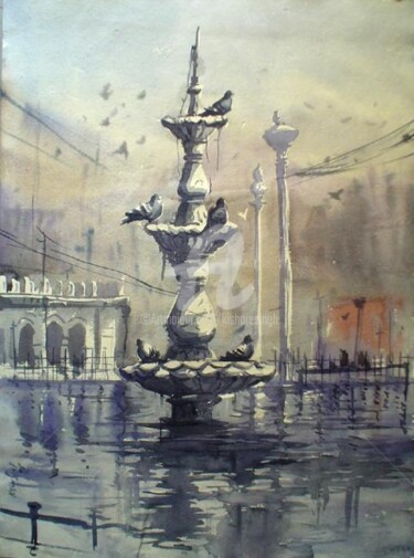 Painting titled "Hyderabad16" by Kishore Singh, Original Artwork