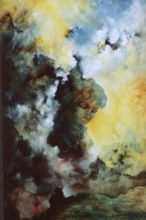Peinture intitulée "reveries" par Ghyslaine De Sevlian, Œuvre d'art originale, Huile