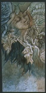 Peinture intitulée "jeune fille en fleu…" par Ghyslaine De Sevlian, Œuvre d'art originale, Huile
