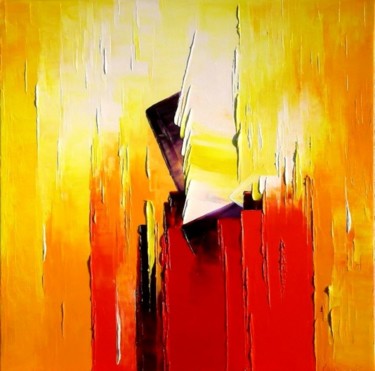 Peinture intitulée "Frénésie" par Kristeen Van  Ryswyck, Œuvre d'art originale, Huile
