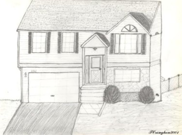 Drawing titled "Home Sweet Home" by Teresa Croughen, Original Artwork
