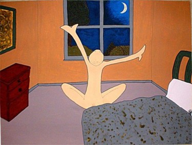 Painting titled "Cancer: Praying for…" by Teresa Croughen, Original Artwork, Oil