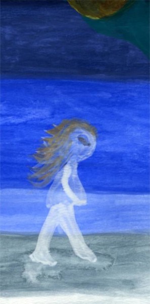 Painting titled "Wandering Soul" by Teresa Croughen, Original Artwork, Oil
