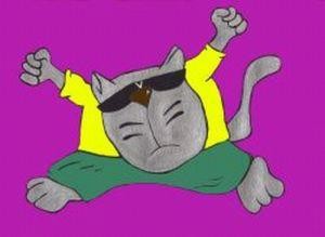 Painting titled "Pussy Power" by Teresa Croughen, Original Artwork, Oil