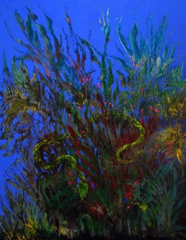 Painting titled "Garden of Eden" by Mike Healey, Original Artwork